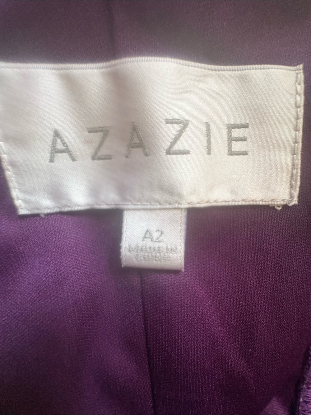 Azazie Elegant Purple Off Shoulder Evening Gown Maxi Formal Dress Wedding Guest” - Picture 8 of 14